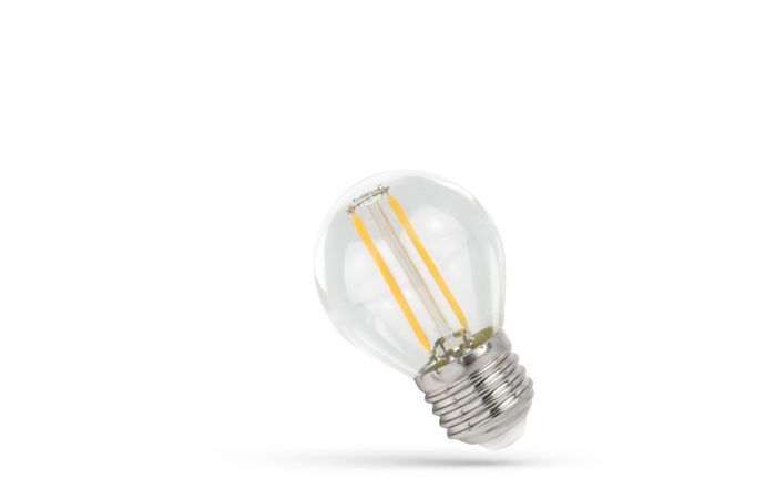 Lampa LED COG 1W 100lm WW 2700K E27 230V kulka przeźroczysta ciepła biała | WOJ+14581 Wojnarowscy