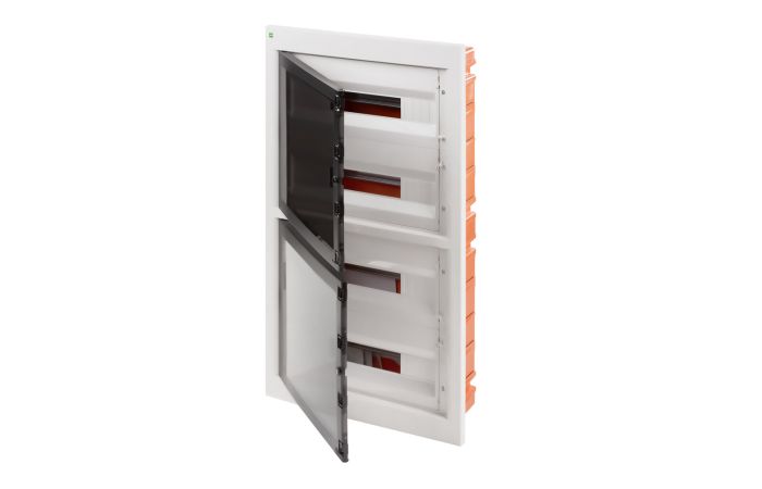 Rozdzielnica PE+N 4x18 p/t IP40 biały/dymny AREO | 3663-01 Elektro-Plast Nasielsk