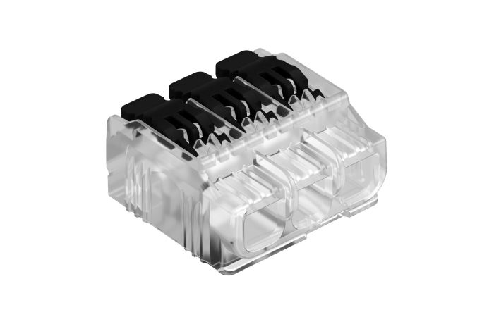 Szybkozłączka otwierana 61 HSK43 3-przewody sztywne/elastyczne 0,2-4mm2 19,6x19,9x10,5 2054423 | 2054423 Obo Bettermann