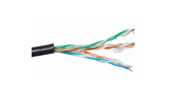 Kabel teleinformatyczny U/UTP kat.5e 4x2x0,5 SecurityNET zewnętrzny żelowany BĘBEN | SEC5EUTPG securityNET