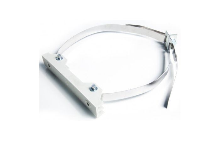 Uchwyt do słupów prostych ŻN, E, ALAI US-1 (uchwyt, taśma stalowa, kątownik, śruby,podkł, nakręt) | AK-60022 Incobex