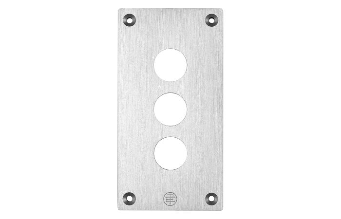 Płyta czołowa z nawiertami 3 poziome otwory metalowa Harmony XAP | XAPE303 Schneider Electric