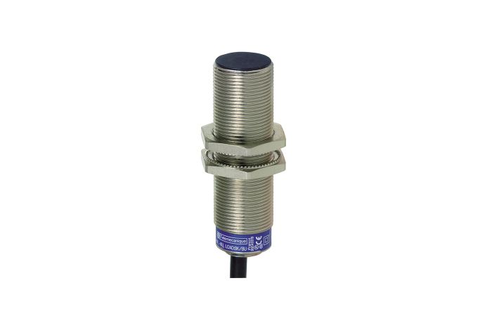 Czujnik indukcyjny XS6 M18 L62mm mosiądz Sn 8mm 12-48VDC kabel 2m, XS6 M18 | XS618B1PAL2 Telemecanique Sensors