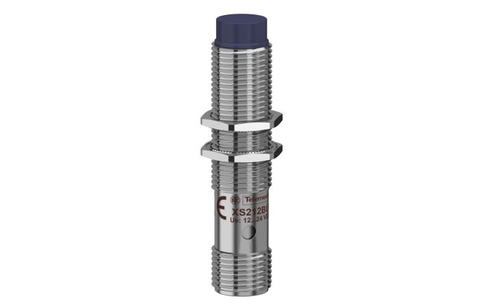 Czujnik indukcyjny M12 z wyjściem PNP 1NO 12-24VDC, konektor M12 | XS212BLPAM12 Telemecanique Sensors