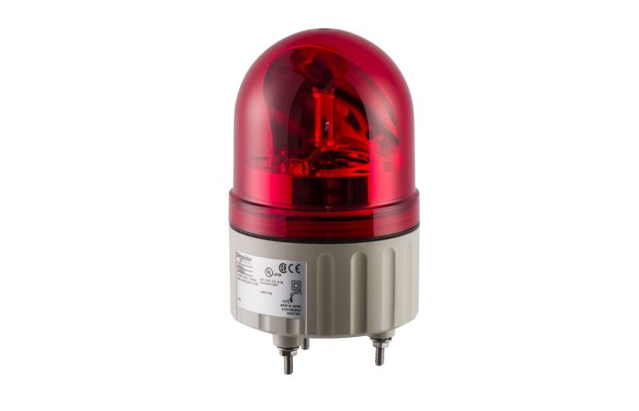 Lampa wirująca z lustrem bez buczka Fi 84 czerwona LED 24 V AC/DC Harmony XVR | XVR08B04 Schneider Electric