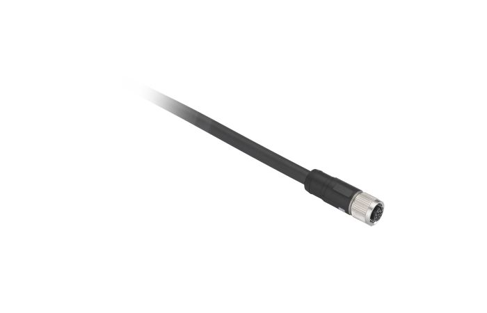 Złącze żeńskie M12 8-pinowa kabel 5m PUR | XZCP29P11L5 Telemecanique Sensors