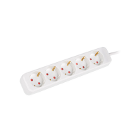 Listwa przedłużacz LANBERG 3m 5X 230V SCHUKO kabel wykonany z pełnej miedzi biała | PS0-05F-0300-W Impakt