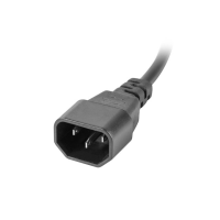 Listwa zasilająca RACK PDU 19" LANBERG 1U 10A 5X SCHUKO 2m czarna C14 | PDU-05F-0200-IEC-BK Impakt