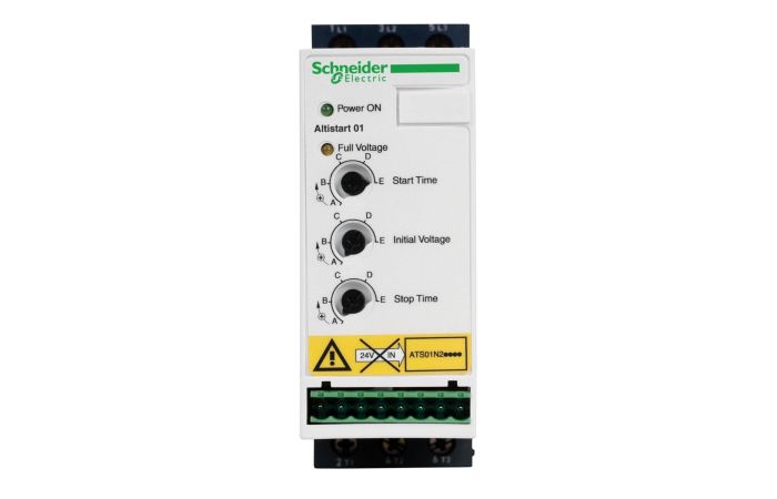 Układ łagodnego rozruchu ATS01 3-fazowe 380/415VAC 50/60Hz 3kW 6A IP20, Altistart 01  | ATS01N206QN Schneider Electric