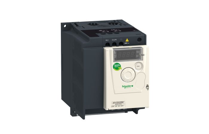 Przemiennik częstotliwości ATV12 1-fazowy 200/240VAC 50/60Hz 1.5kW 7.5A IP20, Altivar 12  | ATV12HU15M2 Schneider Electric