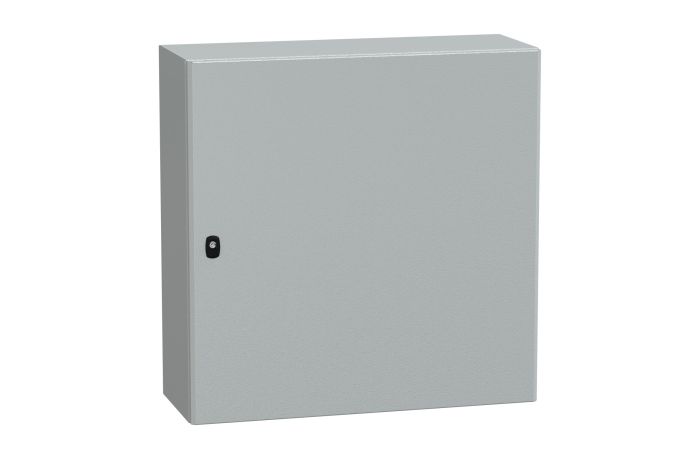 Obudowa wisząca Spacial S3D drzwi gładkie b/pł. mont 800x800x300 (WxSxG) IP66 IK10 RAL7035, Special | NSYS3D8830 Schneider Electric