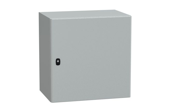 Obudowa wisząca Spacial S3D drzwi gładkie b/pł. mont 600x600x400 (WxSxG) IP66 IK10 RAL7035, Special | NSYS3D6640 Schneider Electric