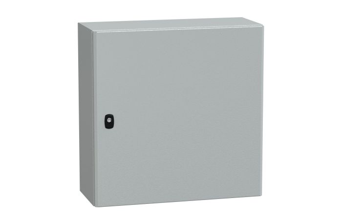 Obudowa wisząca Spacial S3D drzwi gładkie b/pł. mont 600x600x250 (WxSxG) IP66 IK10 RAL7035, Special | NSYS3D6625 Schneider Electric