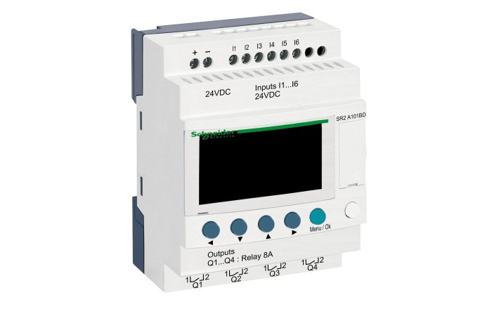 Przekaźnik programowalny 24VDC 6we 4wy Zelio Logic | SR2A101BD Schneider Electric