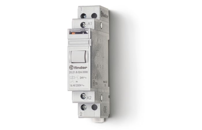 Przekaźnik modułowy impulsowy 1Z 16A 24V DC, styk AgSnO2 | 20.21.9.024.4000 Finder