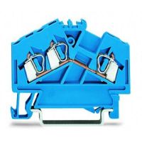 Złączka 3-przewodowa 2,5mm2 przelotowa, niebieska | 280-651 Wago