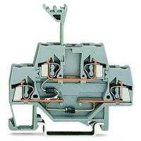 Złączka do zabudowy elementów 2-piętrowa, szara | 280-941/281-491 Wago