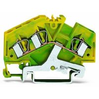 Złączka 3-przewodowa 4mm2 PE, żółto-zielona | 281-637 Wago