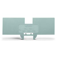 Ścianka końcowa, redukcyjna, 1mm tylko do złączki 2-przewodowej 283-601, szara | 283-334 Wago