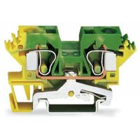 Złączka 2-przewodowa 10mm2 PE, żółto-zielona | 284-607 Wago