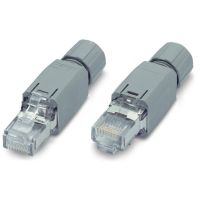 Wtyczka ETHERNET RJ-45 IP20, ETHERNET 10/100 Mbit/s, do montażu na obiekcie, jasnoszara | 750-975 Wago