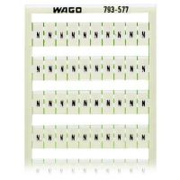 Oznaczniki WMB nadruk poziomo N (100x), do złączek o szer. 5-17,5mm (arkusz) | 793-577 Wago
