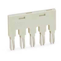 Mostek Grzebieniowy 5-torowy prąd nominalny 18 A, jasnoszary | 859-405 Wago