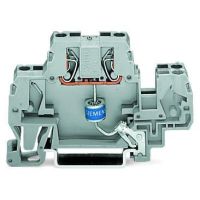 Złączka do zabudowy elementów 2-piętrowa, szara | 870-523/281-580 Wago