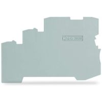 Ścianka końcowa/wewnętrzna 1mm do złączek 3-przewodowych, szara | 2000-5391 Wago