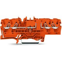 Złączka 4-przewodowa 2,5mm2 z możliwością pomiaru, pomarańczowa TOPJOBS | 2002-1802 Wago