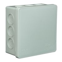 Puszka n/t 86x86x40mm IP55 12-wl klik z osł. VP 003-03, szara | 61.115 Elektro-Plast Opatówek