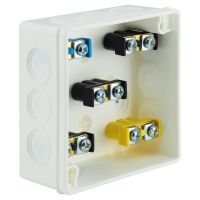 Puszka n/t 86x86x40mm IP55 12-wl klik z osł. z zaciskami VP 003-51, biała | 61.116 Elektro-Plast Opatówek