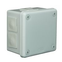 Puszka n/t 98x98x65mm IP55 6-wl dł.gum. VP 043-03, szara | 61.150 Elektro-Plast Opatówek