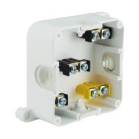 Puszka n/t 88x88x40mm IP44 400V (4 wkręty) z zaciskami VP 064-51, biała | 61.172 Elektro-Plast Opatówek