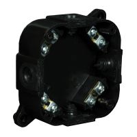 Puszka n/t 88x88x40mm IP44 400V z zaciskami VP 074-55, czarna | 61.176 Elektro-Plast Opatówek