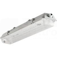 Oprawa hermetyczna Dicht-218/4LED/PC 2x60cm 220-240V IP65 pod tuby LED zasilane jednostronnie | 30016 Kanlux