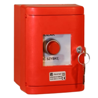 Przycisk SP22 w obudowie czerwonej | SP22-WC-01/OBC/B Spamel