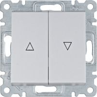 Łącznik żaluzjowy bistabilny, srebrny, Lumina | WL0312 Hager
