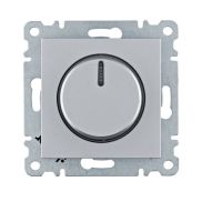 Ściemniacz obrotowy 60-600W, srebrny, Lumina | WL4012 Hager