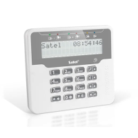 Manipulator LCD z czyt. zbliżeniowym (typ obudowy M, białe podśw.), VERSA-LCDR-WH | VERSA-LCDR-WH Satel