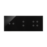 Panel dotykowy S54, 3 moduły, 2 pola dotyk. poziom+2 pola dotyk. pion+4 pola dotyk. zastygła lawa | DSTR3234/73 Kontakt Simon