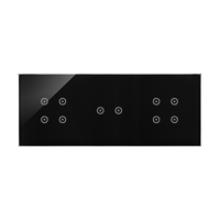Panel dotykowy S54, 3 moduły, 4 pola dotyk.+2 pola dotyk. poziom+4 pola dotyk., zastygła lawa | DSTR3424/73 Kontakt Simon