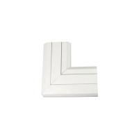 Kąt prosty, płaski, do góry, PVC Cablomax 130x55mm, czysta biel | TKA011210/9 Kontakt Simon