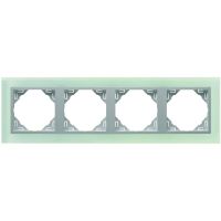 Ramka poczwórna, szkło/aluminium, LOGUS 90 | 90940TCA Efapel
