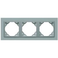 Ramka potrójna, aluminium/aluminium, Logus 90 / Animato | 90930TAA Efapel