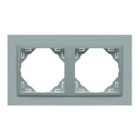 Ramka podwójna, aluminium/aluminium, Logus 90 / Animato | 90920TAA Efapel