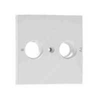 Element centralny do gniazda antenowego 2-wyjściowego RTV, kość słoniowa, LOGUS 90 | 90685TMF Efapel