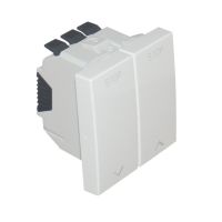 Łącznik żaluzjowy z mechaniczną blokadą 45x45. biały, Quadro 45 | 45295SBR Efapel