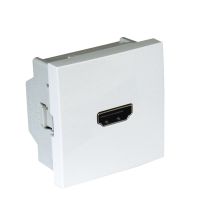 Gniazdo HDMI 45X45, aluminium, Quadro 45 | 45436SAL Efapel