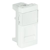 Element mocujący pojedynczy do modułu RJ45, biały, Quadro 45 | 45977SBR Efapel